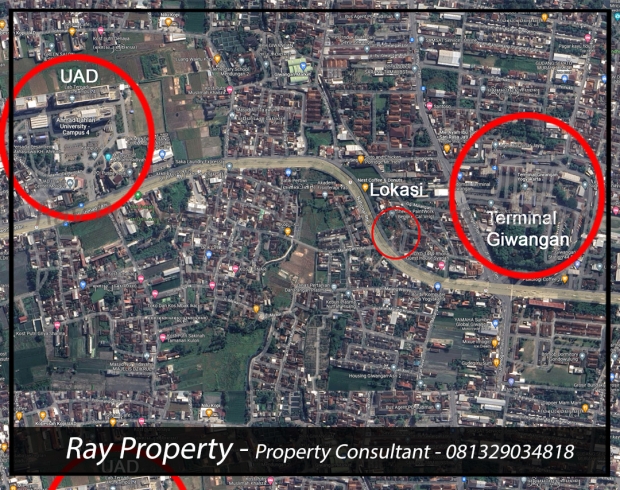 rumah tanah pabrik dijual